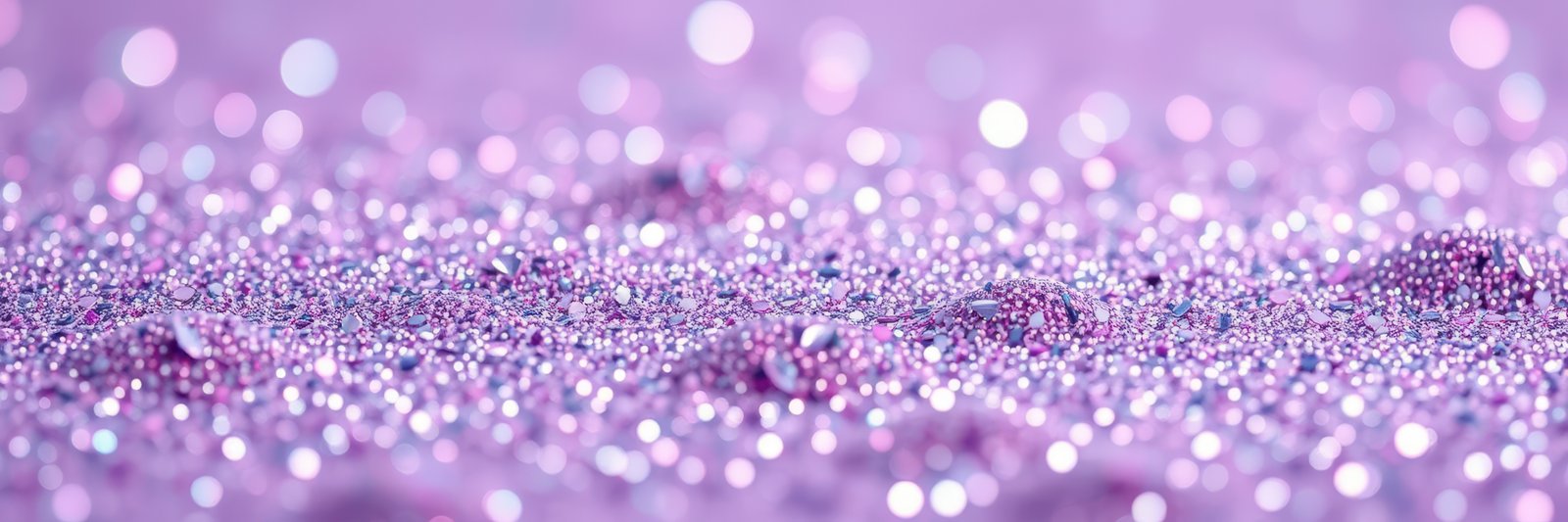 Shimmering purple glitter background creating a dreamy atmosphere in a creative setting
